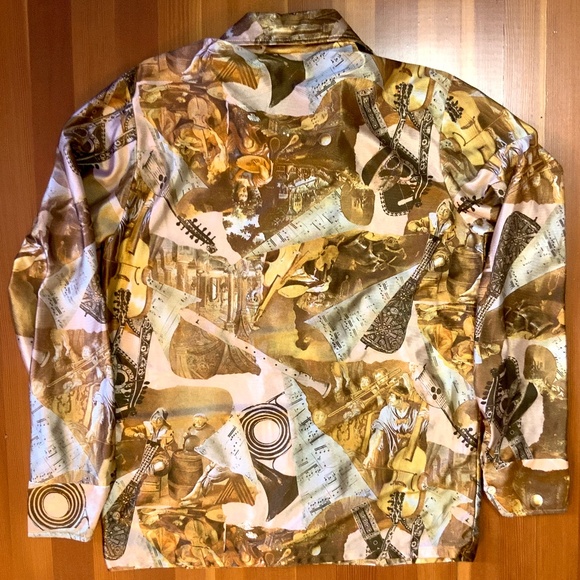 Barrister California Other - Sheeny '70s Disco shirt with Musicians in an Antique style.